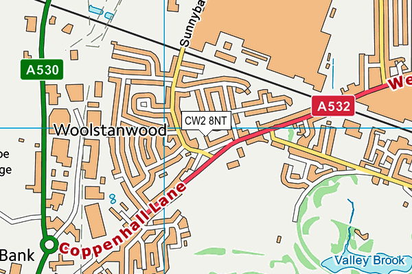 CW2 8NT map - OS VectorMap District (Ordnance Survey)