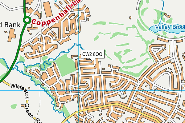 CW2 8QQ map - OS VectorMap District (Ordnance Survey)