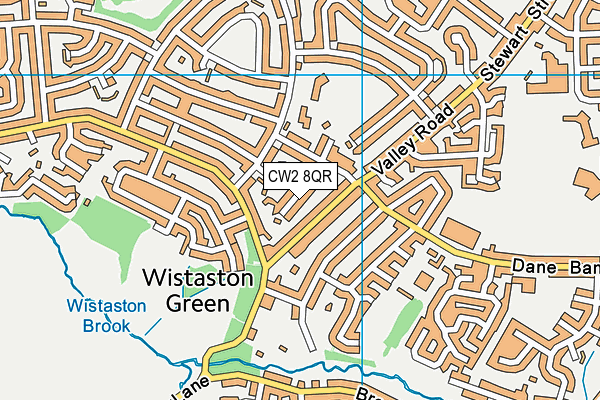 CW2 8QR map - OS VectorMap District (Ordnance Survey)