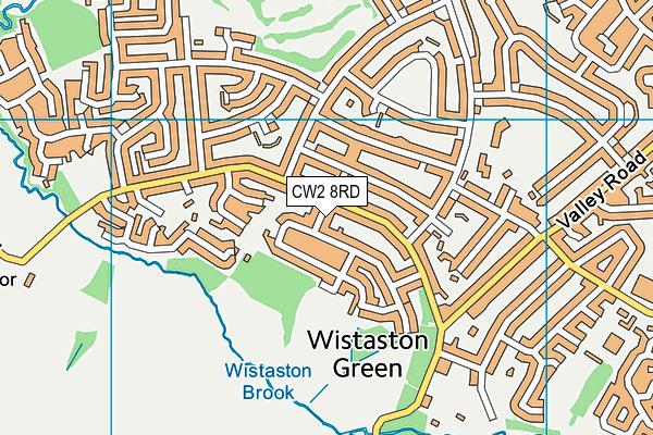 CW2 8RD map - OS VectorMap District (Ordnance Survey)