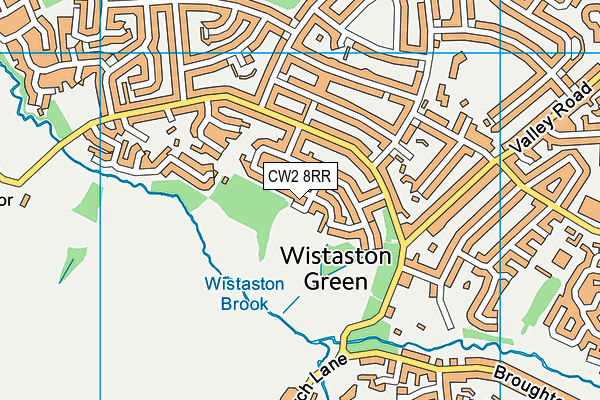 CW2 8RR map - OS VectorMap District (Ordnance Survey)