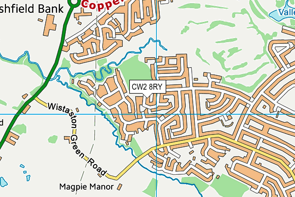 CW2 8RY map - OS VectorMap District (Ordnance Survey)