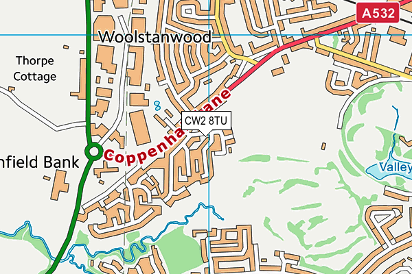 The Axis Academy map (CW2 8TU) - OS VectorMap District (Ordnance Survey)