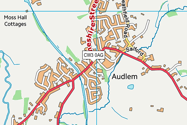 Map of WILLIAMS OF AUDLEM LTD at district scale