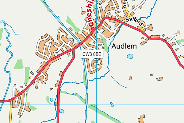 Map of AUDLEM ELECTRICAL SERVICES LTD at district scale