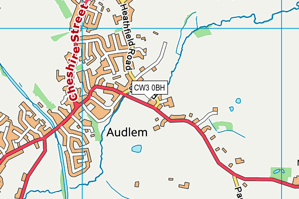 CW3 0BH map - OS VectorMap District (Ordnance Survey)