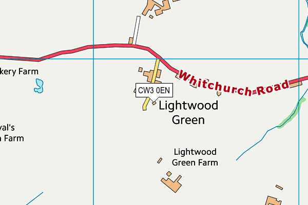 CW3 0EN map - OS VectorMap District (Ordnance Survey)