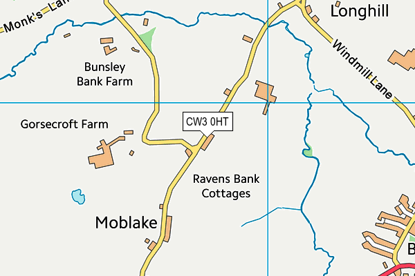 CW3 0HT map - OS VectorMap District (Ordnance Survey)