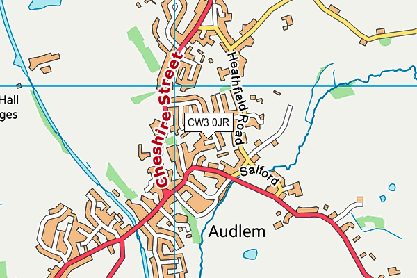 Map of CHURCH GATE (AUDLEM) RESIDENTS COMPANY LIMITED at district scale