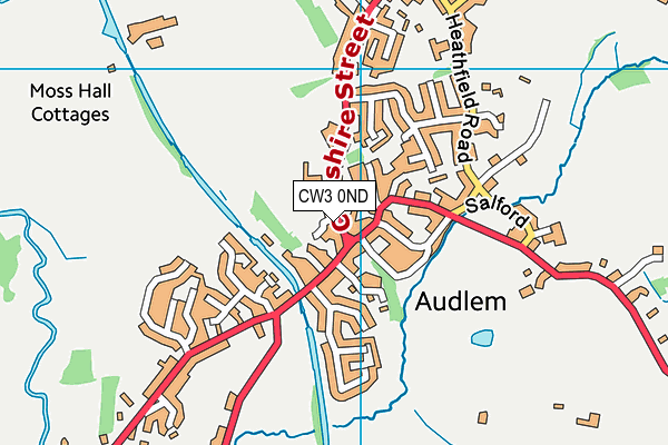 CW3 0ND map - OS VectorMap District (Ordnance Survey)