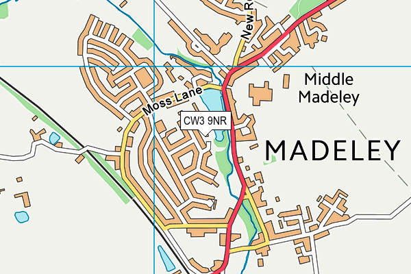 CW3 9NR map - OS VectorMap District (Ordnance Survey)