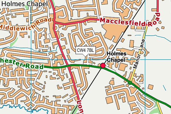 CW4 7BL map - OS VectorMap District (Ordnance Survey)