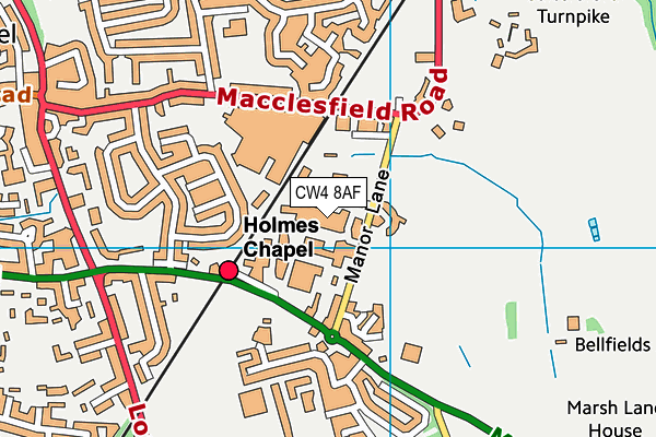 Map of JUST KIDDING HOLMES CHAPEL LIMITED at district scale