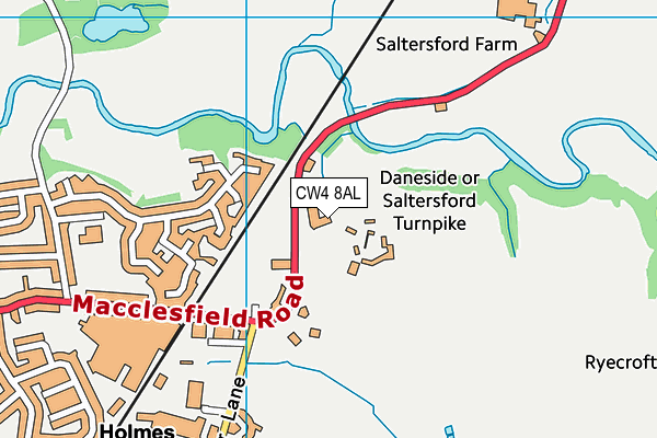 CW4 8AL map - OS VectorMap District (Ordnance Survey)