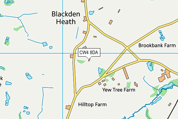 CW4 8DA map - OS VectorMap District (Ordnance Survey)