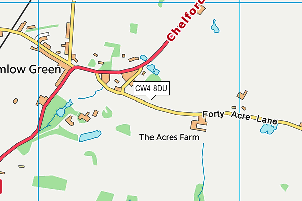 CW4 8DU map - OS VectorMap District (Ordnance Survey)