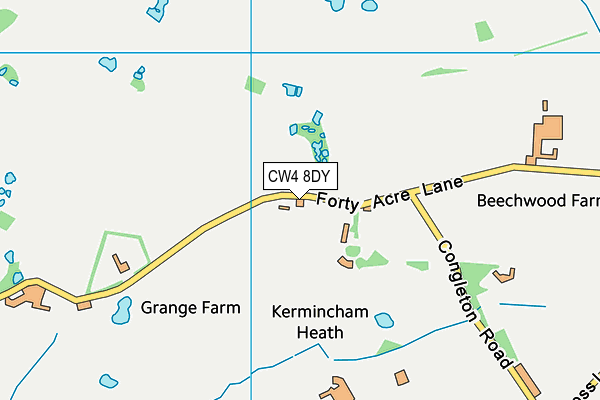 CW4 8DY map - OS VectorMap District (Ordnance Survey)