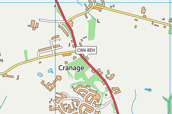 CW4 8EH map - OS VectorMap District (Ordnance Survey)