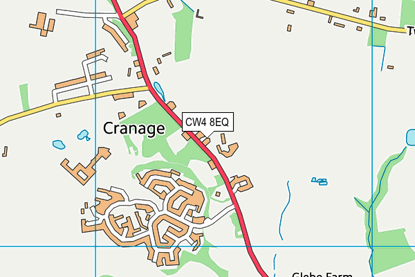 CW4 8EQ map - OS VectorMap District (Ordnance Survey)