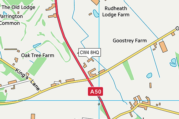 CW4 8HQ map - OS VectorMap District (Ordnance Survey)