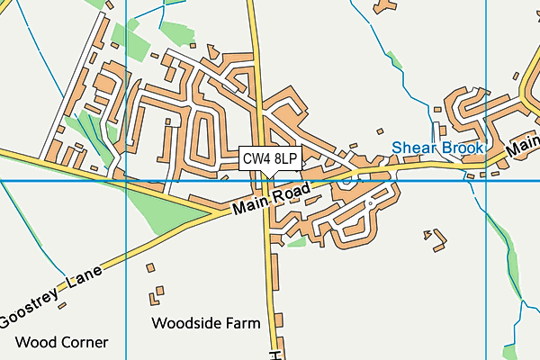 CW4 8LP map - OS VectorMap District (Ordnance Survey)