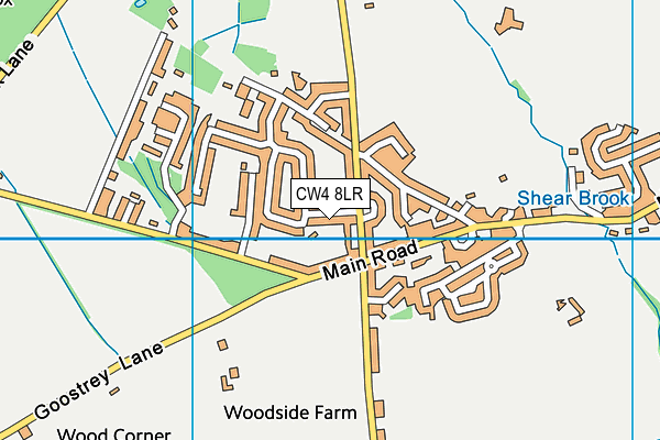 CW4 8LR map - OS VectorMap District (Ordnance Survey)