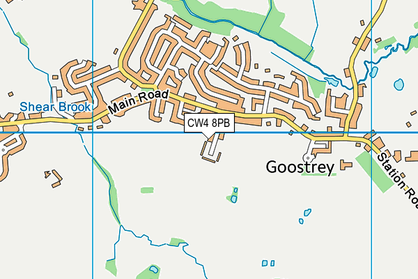 CW4 8PB map - OS VectorMap District (Ordnance Survey)