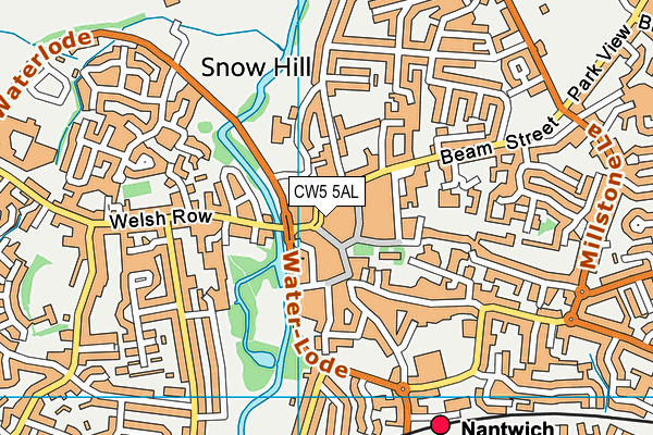 CW5 5AL map - OS VectorMap District (Ordnance Survey)