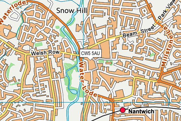 CW5 5AU map - OS VectorMap District (Ordnance Survey)