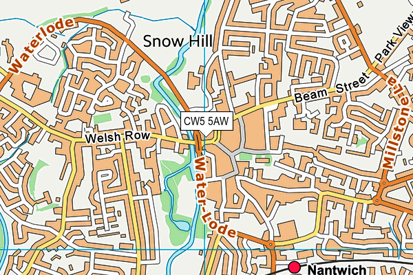 C2 Fitness (Closed) map (CW5 5AW) - OS VectorMap District (Ordnance Survey)
