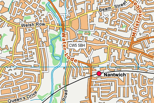Map of NANTWICH CHIROPRACTIC LIMITED at district scale