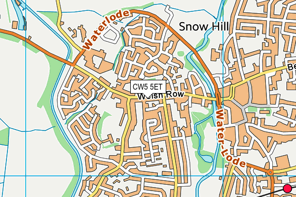 CW5 5ET map - OS VectorMap District (Ordnance Survey)