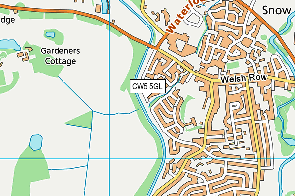 CW5 5GL map - OS VectorMap District (Ordnance Survey)