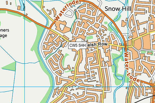 CW5 5HH map - OS VectorMap District (Ordnance Survey)