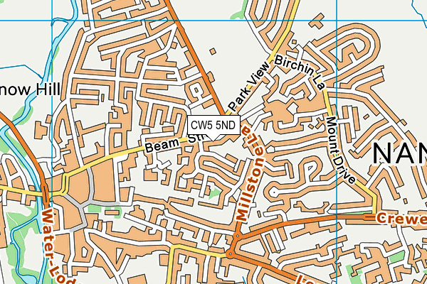 CW5 5ND map - OS VectorMap District (Ordnance Survey)