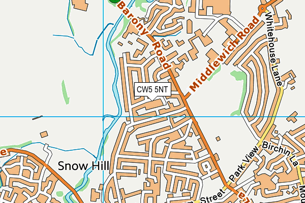 CW5 5NT map - OS VectorMap District (Ordnance Survey)