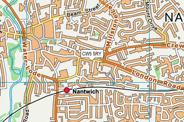 Map of NANTWICH TRADE FRAMES LIMITED at district scale