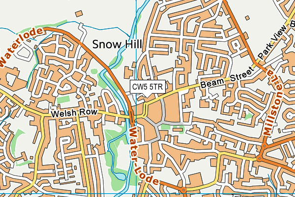 CW5 5TR map - OS VectorMap District (Ordnance Survey)