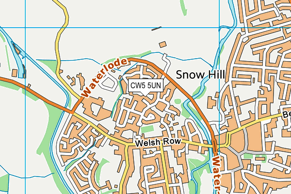 CW5 5UN map - OS VectorMap District (Ordnance Survey)