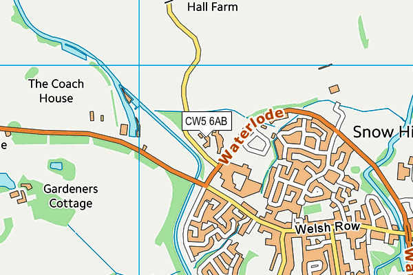 CW5 6AB map - OS VectorMap District (Ordnance Survey)