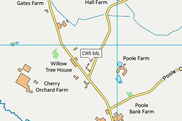 CW5 6AL map - OS VectorMap District (Ordnance Survey)