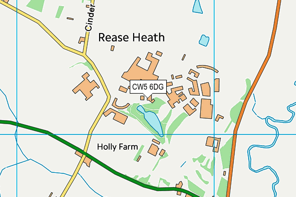 CW5 6DG map - OS VectorMap District (Ordnance Survey)