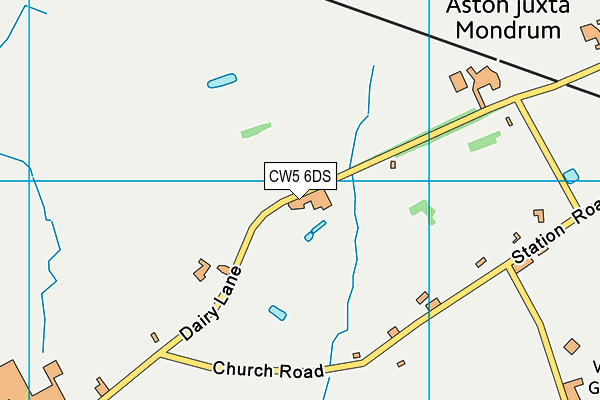 CW5 6DS map - OS VectorMap District (Ordnance Survey)