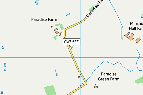 CW5 6EE map - OS VectorMap District (Ordnance Survey)