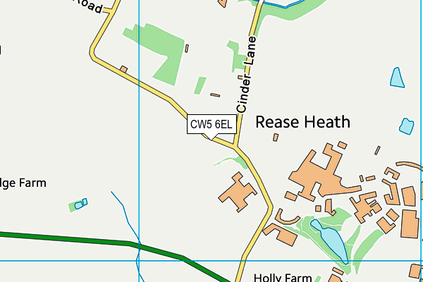 Crewe Alexandra (Reaseheath Training Complex) map (CW5 6EL) - OS VectorMap District (Ordnance Survey)