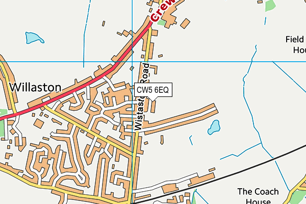 CW5 6EQ map - OS VectorMap District (Ordnance Survey)