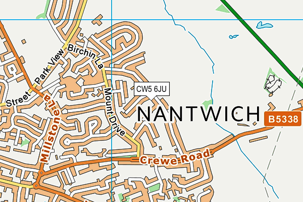 Map of NANTWICH DRIVING SCHOOL LTD at district scale