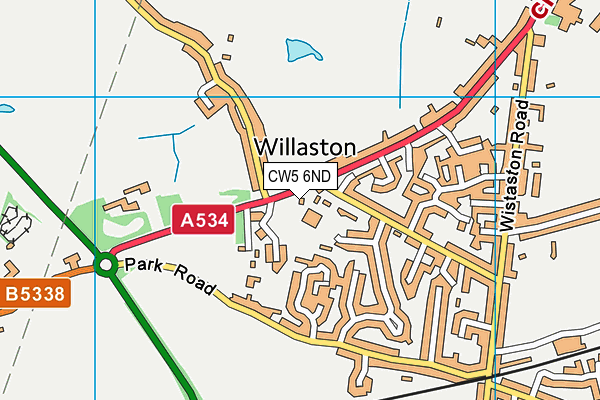 CW5 6ND map - OS VectorMap District (Ordnance Survey)