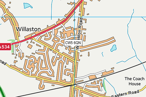 CW5 6QN map - OS VectorMap District (Ordnance Survey)