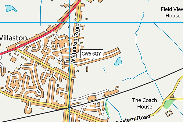 CW5 6QY map - OS VectorMap District (Ordnance Survey)